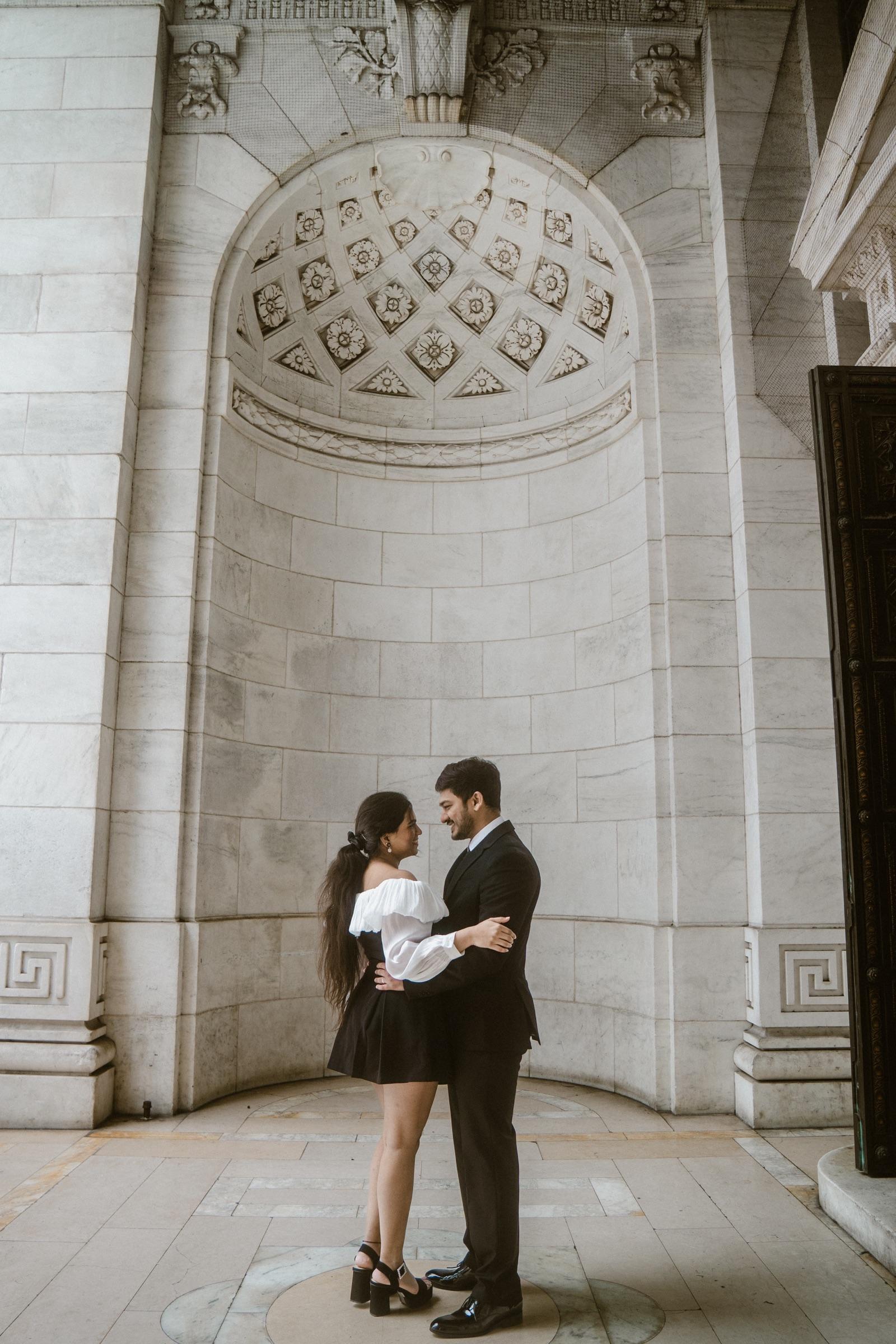 Pragna & Suprith — couple portrait 1 by Aakaara Studios.