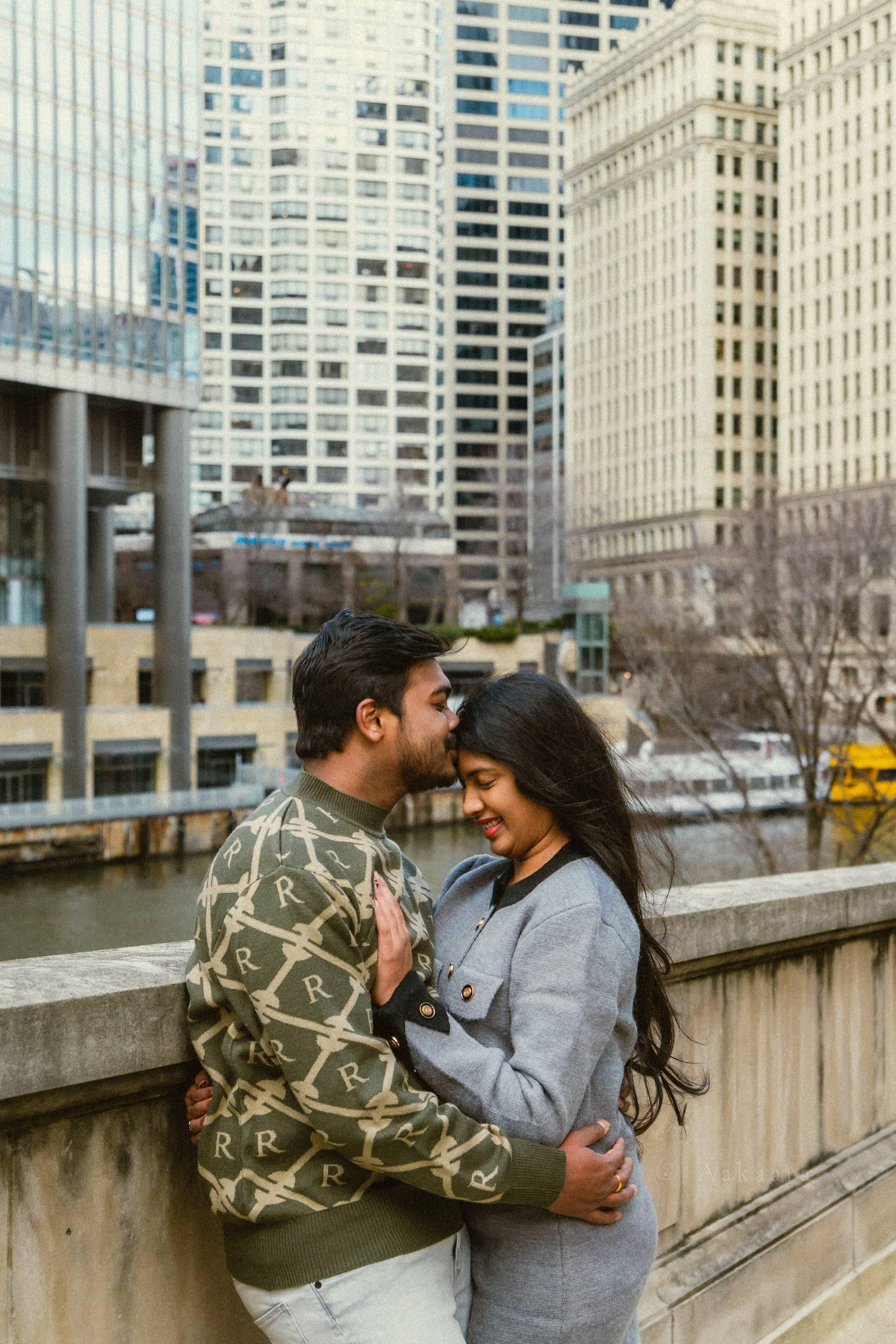Sai Srinivas & Akruthi in a warm portrait by Aakaara Studios.