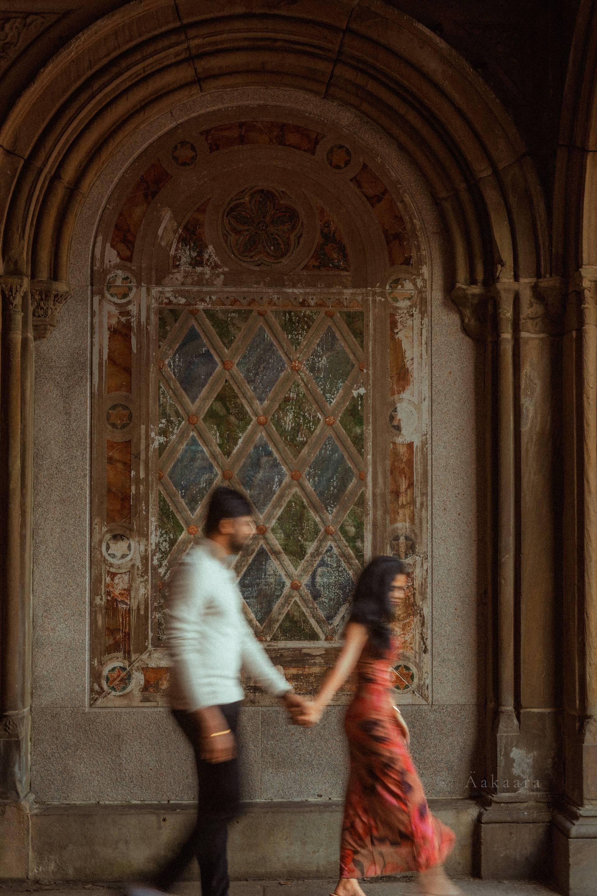Yogesh & Rishitha in a stylish DUMBO portrait session.